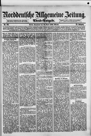 Norddeutsche allgemeine Zeitung vom 28.04.1883