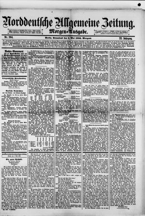 Norddeutsche allgemeine Zeitung on May 5, 1883