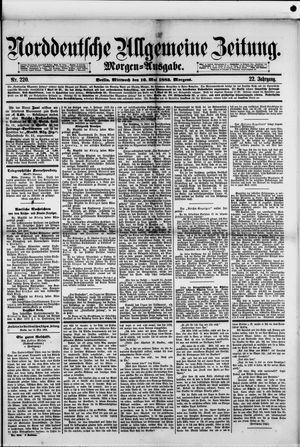 Norddeutsche allgemeine Zeitung on May 16, 1883