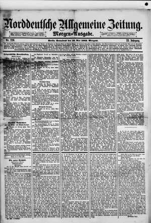 Norddeutsche allgemeine Zeitung on May 19, 1883