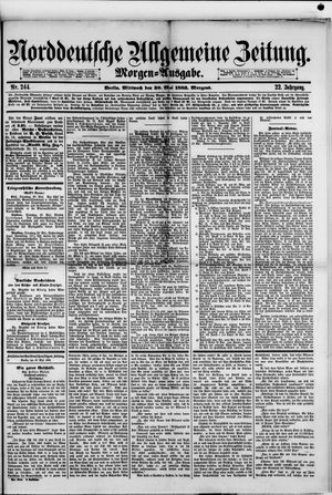 Norddeutsche allgemeine Zeitung vom 30.05.1883
