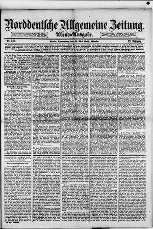 Norddeutsche allgemeine Zeitung vom 31.05.1883