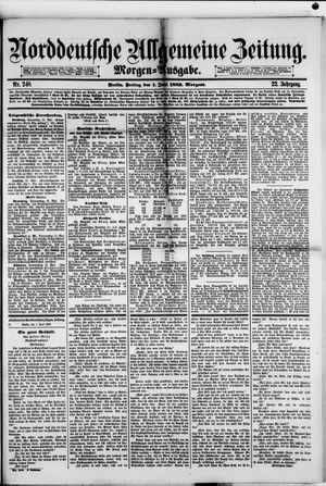 Norddeutsche allgemeine Zeitung vom 01.06.1883