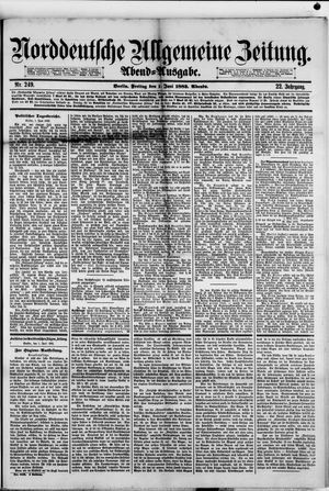 Norddeutsche allgemeine Zeitung vom 01.06.1883