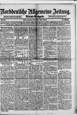 Norddeutsche allgemeine Zeitung vom 19.06.1883