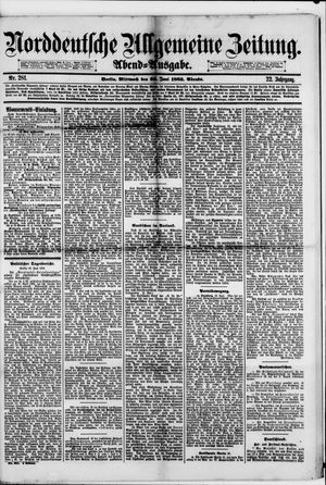 Norddeutsche allgemeine Zeitung vom 20.06.1883