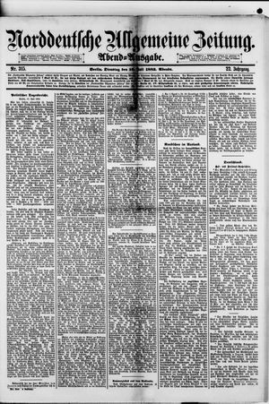 Norddeutsche allgemeine Zeitung vom 10.07.1883