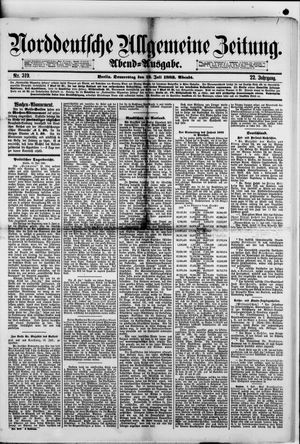 Norddeutsche allgemeine Zeitung vom 12.07.1883