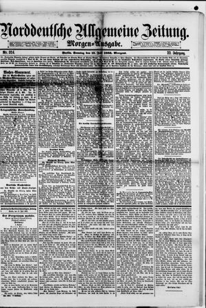 Norddeutsche allgemeine Zeitung vom 15.07.1883