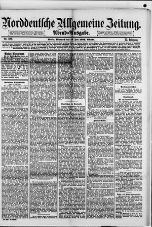 Norddeutsche allgemeine Zeitung on Jul 18, 1883