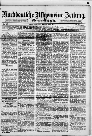 Norddeutsche allgemeine Zeitung vom 20.07.1883