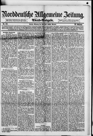 Norddeutsche allgemeine Zeitung vom 23.07.1883