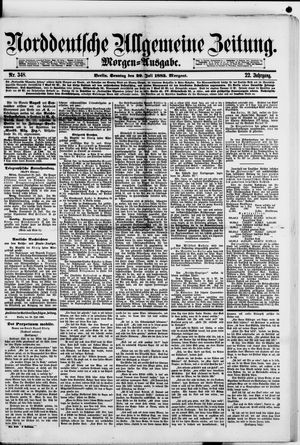 Norddeutsche allgemeine Zeitung vom 29.07.1883