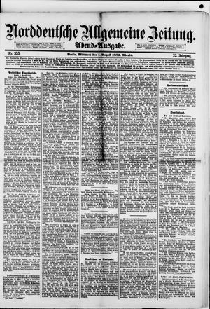 Norddeutsche allgemeine Zeitung vom 01.08.1883