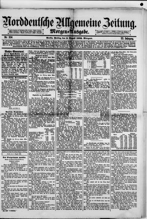 Norddeutsche allgemeine Zeitung vom 03.08.1883