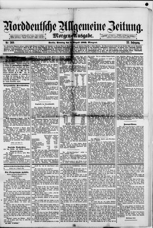 Norddeutsche allgemeine Zeitung vom 05.08.1883