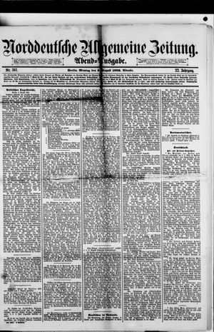 Norddeutsche allgemeine Zeitung vom 06.08.1883