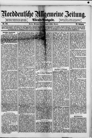 Norddeutsche allgemeine Zeitung vom 08.08.1883