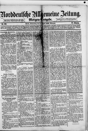 Norddeutsche allgemeine Zeitung vom 09.08.1883