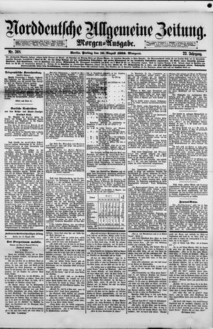 Norddeutsche allgemeine Zeitung vom 10.08.1883