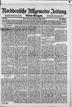 Norddeutsche allgemeine Zeitung vom 10.08.1883