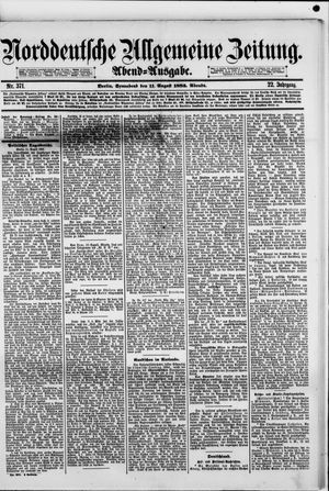 Norddeutsche allgemeine Zeitung vom 11.08.1883