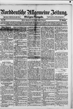Norddeutsche allgemeine Zeitung vom 12.08.1883