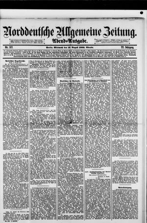 Norddeutsche allgemeine Zeitung vom 15.08.1883