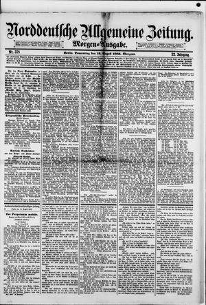 Norddeutsche allgemeine Zeitung vom 16.08.1883