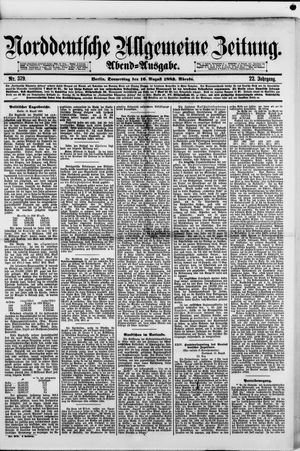 Norddeutsche allgemeine Zeitung vom 16.08.1883