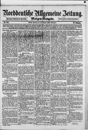 Norddeutsche allgemeine Zeitung vom 17.08.1883