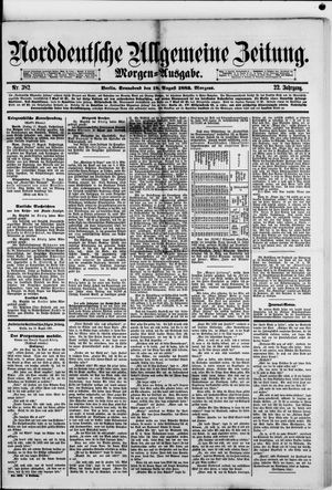 Norddeutsche allgemeine Zeitung vom 18.08.1883