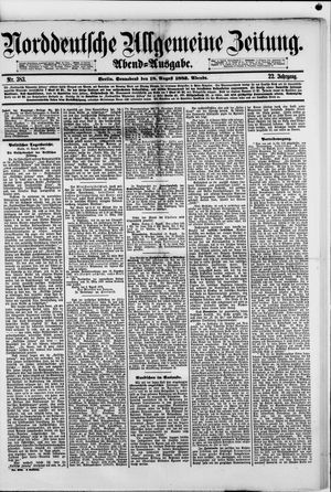 Norddeutsche allgemeine Zeitung vom 18.08.1883