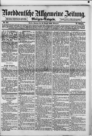 Norddeutsche allgemeine Zeitung vom 19.08.1883