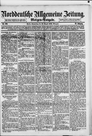 Norddeutsche allgemeine Zeitung vom 23.08.1883