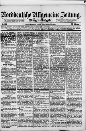 Norddeutsche allgemeine Zeitung vom 25.08.1883