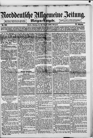 Norddeutsche allgemeine Zeitung vom 26.08.1883