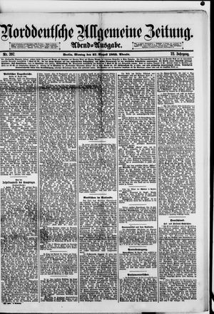 Norddeutsche allgemeine Zeitung vom 27.08.1883