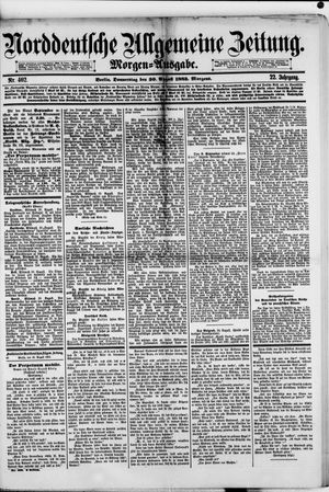 Norddeutsche allgemeine Zeitung vom 30.08.1883