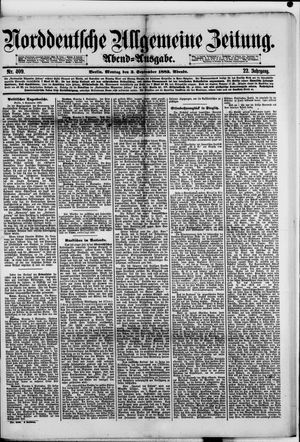 Norddeutsche allgemeine Zeitung on Sep 3, 1883