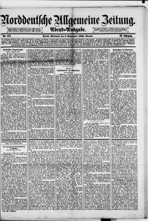Norddeutsche allgemeine Zeitung on Sep 5, 1883