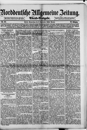Norddeutsche allgemeine Zeitung vom 06.09.1883