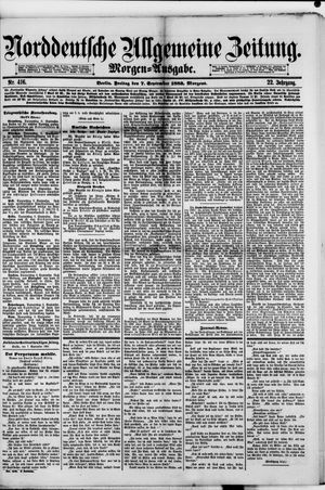 Norddeutsche allgemeine Zeitung vom 07.09.1883