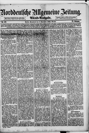 Norddeutsche allgemeine Zeitung vom 08.09.1883