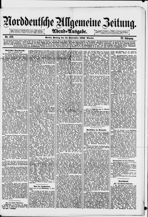 Norddeutsche allgemeine Zeitung vom 14.09.1883