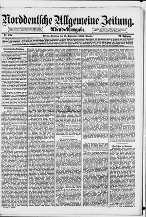 Norddeutsche allgemeine Zeitung vom 18.09.1883