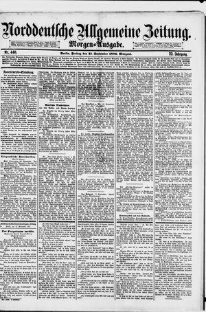 Norddeutsche allgemeine Zeitung vom 21.09.1883