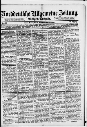 Norddeutsche allgemeine Zeitung vom 23.09.1883