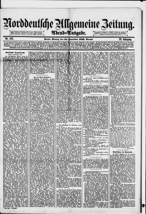 Norddeutsche allgemeine Zeitung vom 24.09.1883