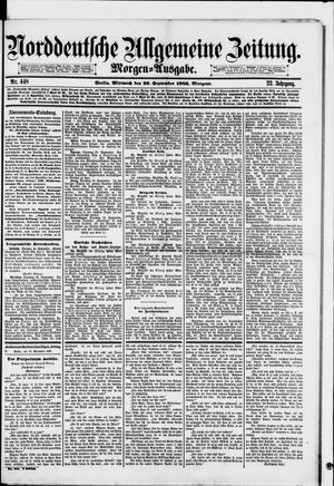 Norddeutsche allgemeine Zeitung vom 26.09.1883